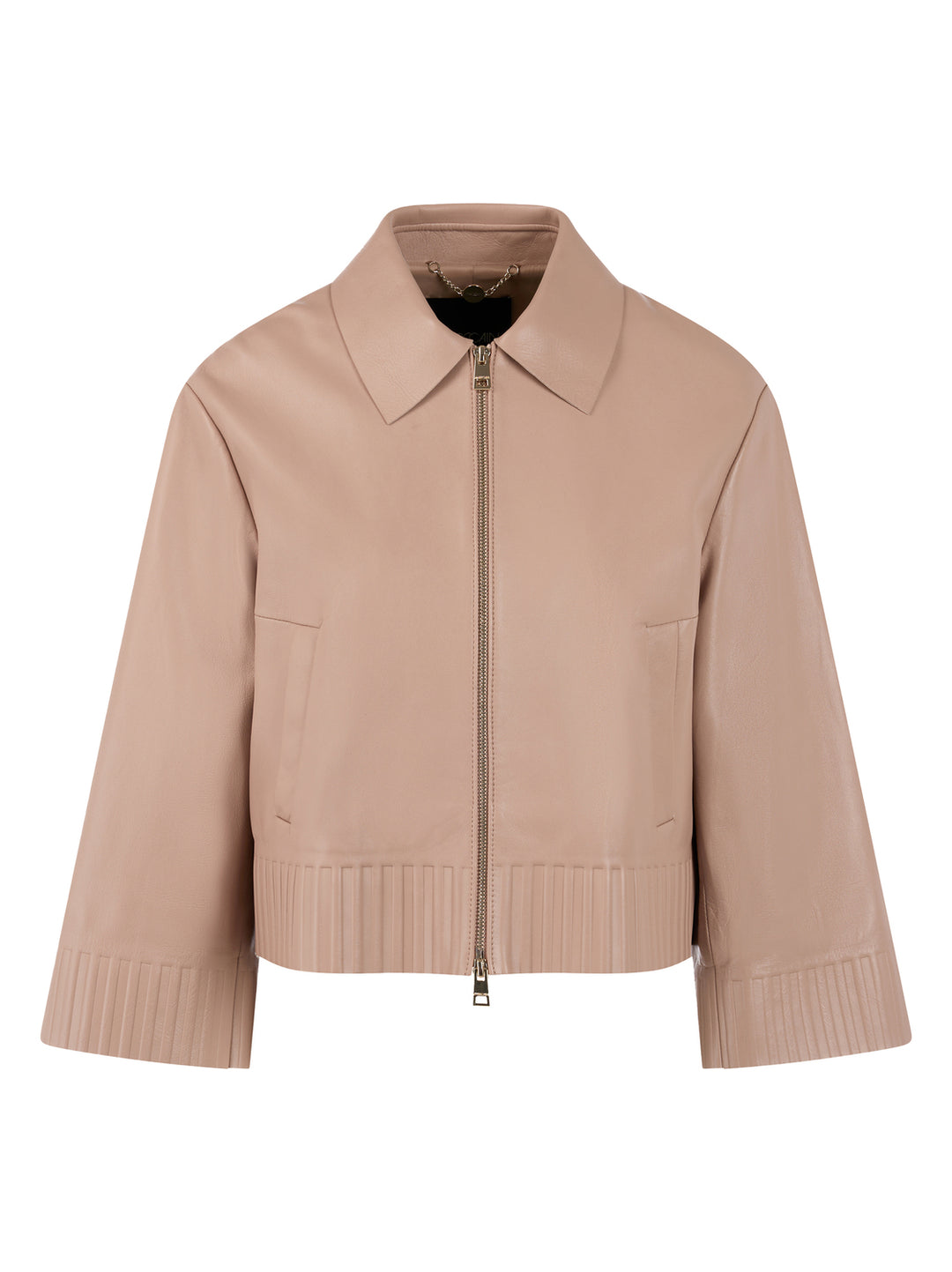 Marc Cain leren jack – Bruin-100% leer-DAMES JASSEN & JACKS-Bruin