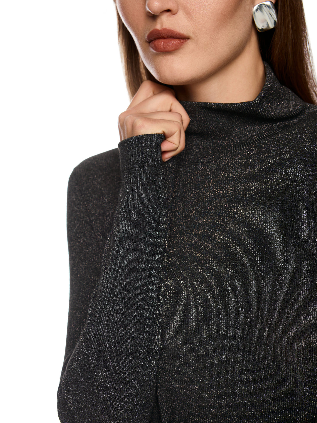 Marc Cain Longsleeve – Antraciet-DAMES TOPS & BLOUSES-Antraciet