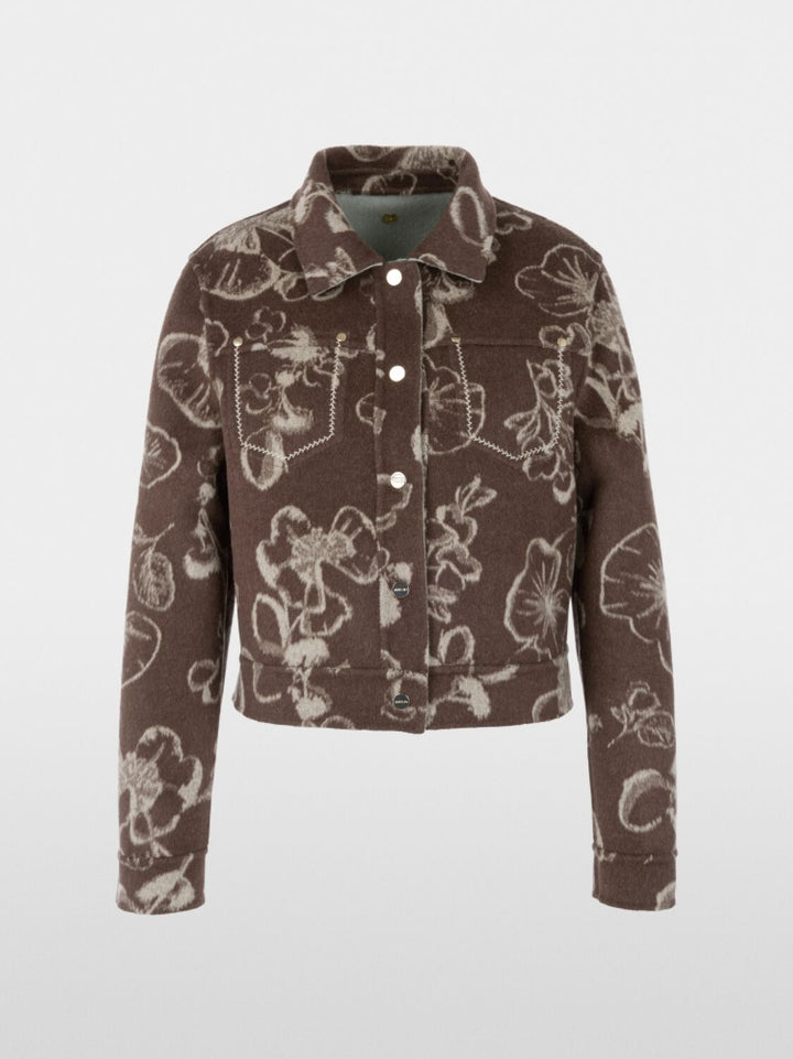Marc Cain Luxe omkeerbaar wollen jasje – Groen-100% wol-DAMES JASSEN & JACKS-Groen