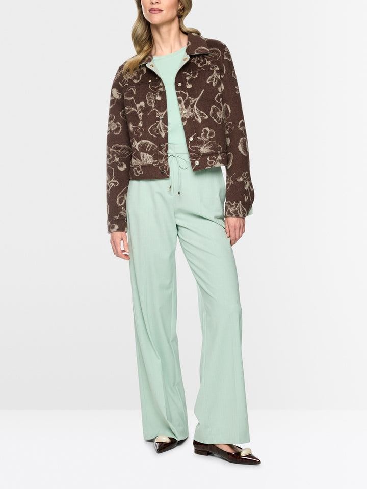 Marc Cain Luxe omkeerbaar wollen jasje – Groen-100% wol-DAMES JASSEN & JACKS-Groen