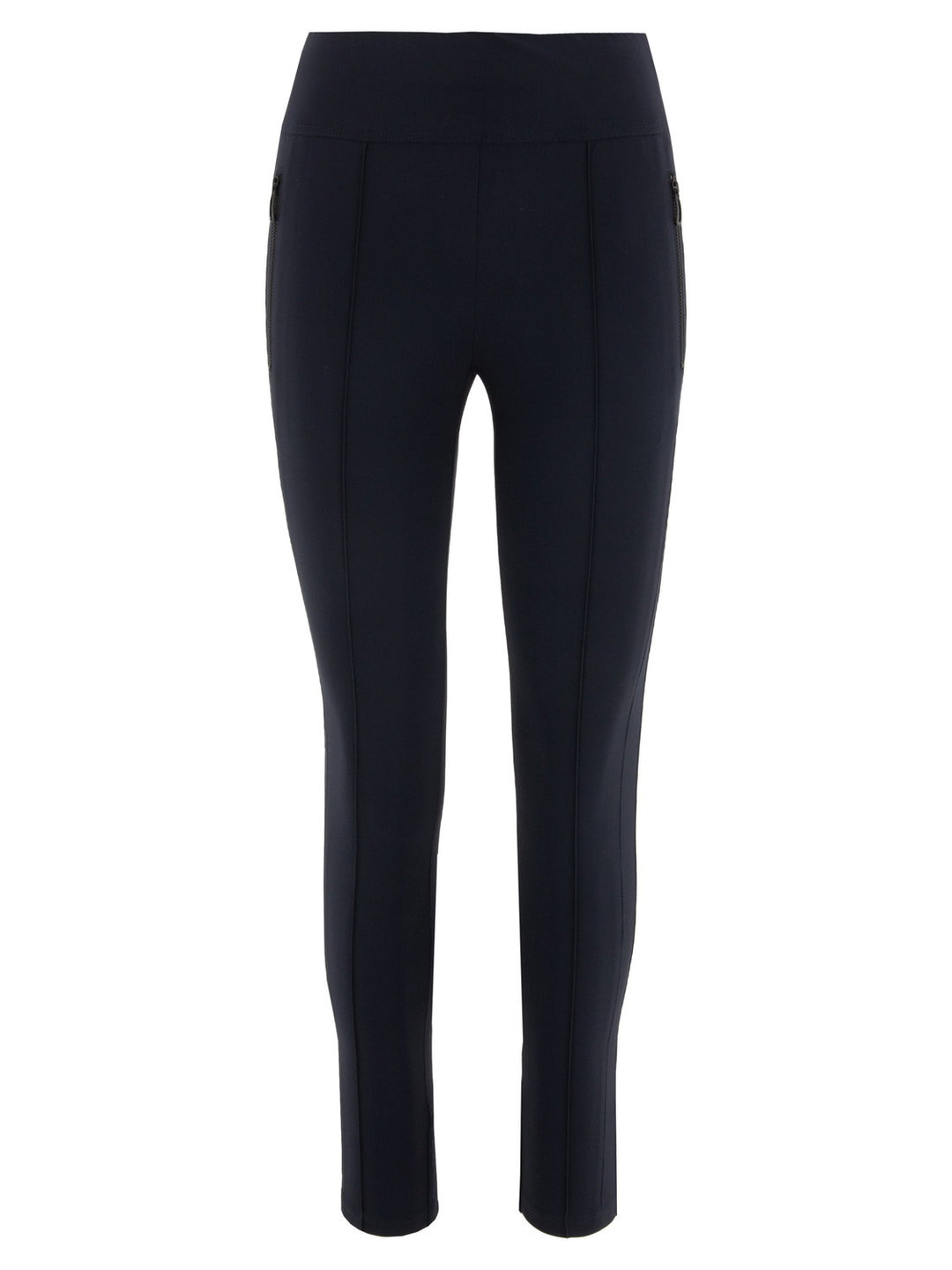 Marc Cain Marine Pantalon-73% Polyamide <br />27% Elasthan-DAMES BROEKEN-Blauw