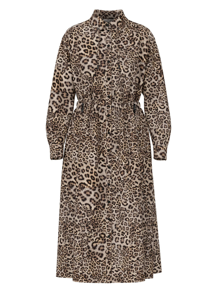 Marc Cain Midi-hemdjurk “Rethink Together-alg.: 85% viscose, 15% polyamide-DAMES JURKEN-Bruin
