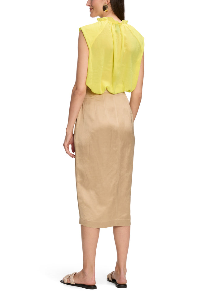 Marc Cain mouwloos topje-DAMES TOPS & BLOUSES-Geel