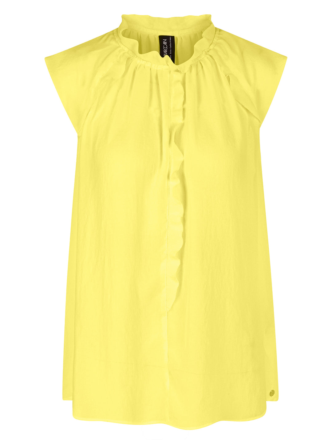 Marc Cain mouwloos topje-DAMES TOPS & BLOUSES-Geel