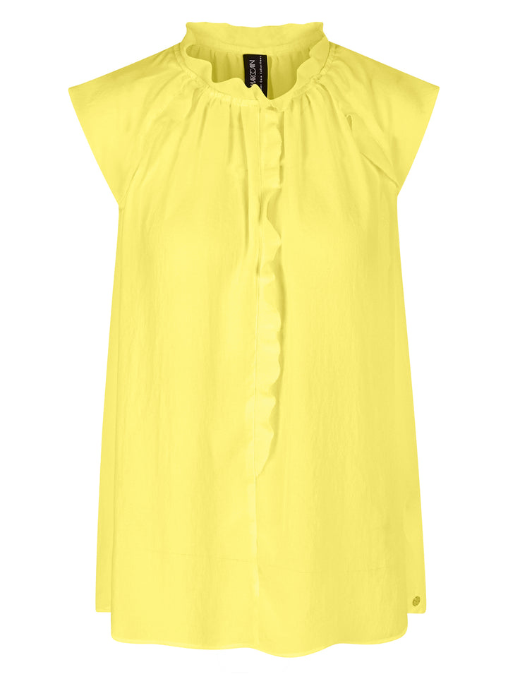Marc Cain mouwloos topje-DAMES TOPS & BLOUSES-Geel