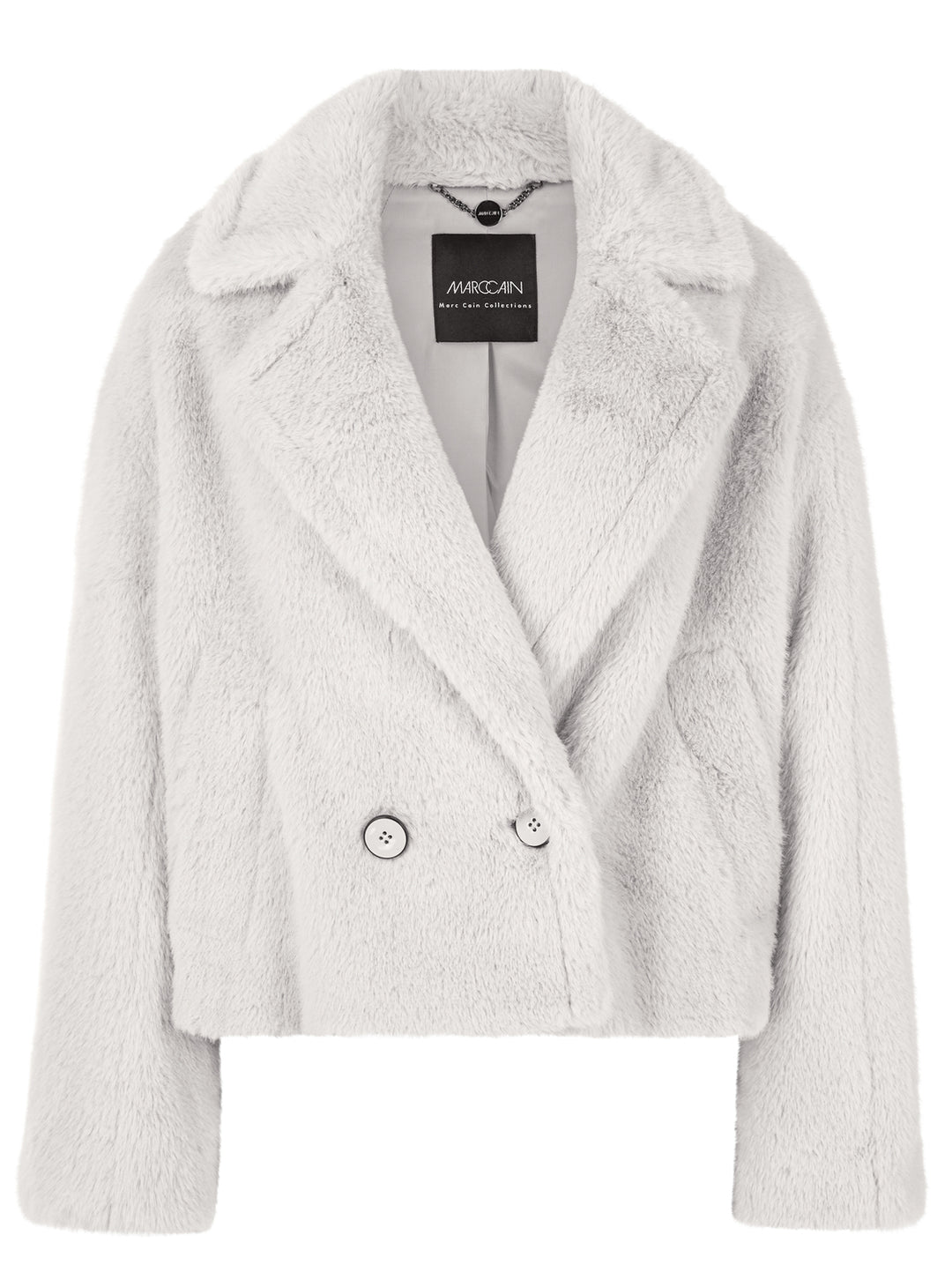 Marc Cain Outdoor Mantel – Grijs-100% polyester<br />Voering: 55% polyester, 45% viscose-DAMES JASSEN & JACKS-Grijs