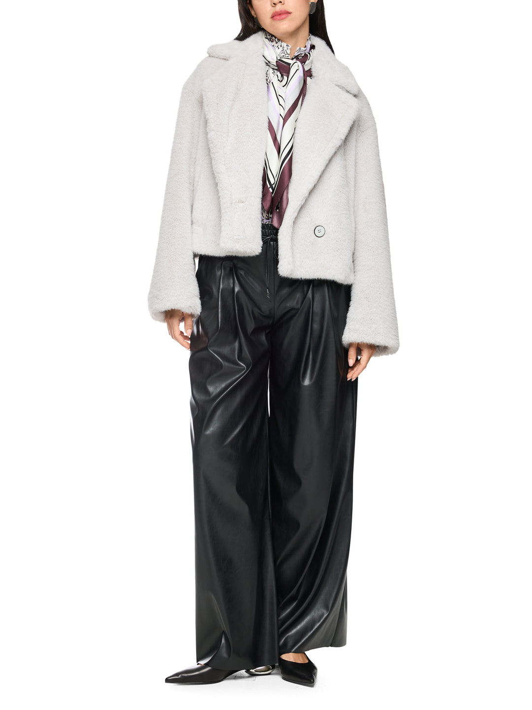 Marc Cain Outdoor Mantel – Grijs-100% polyester<br />Voering: 55% polyester, 45% viscose-DAMES JASSEN & JACKS-Grijs