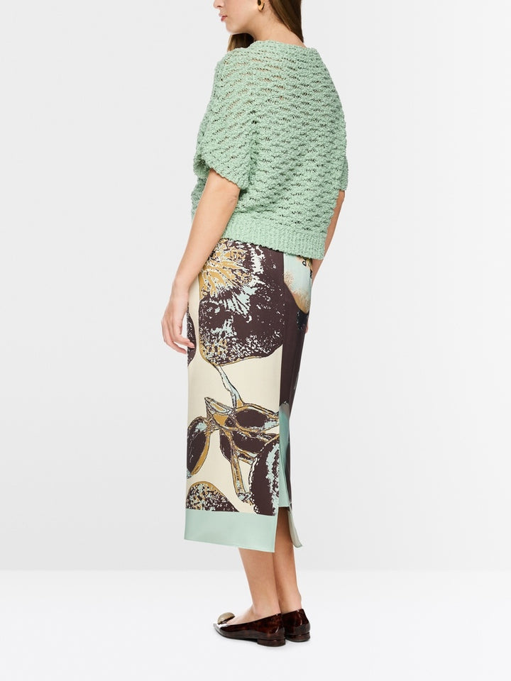 Marc Cain Oversized trui Knitted Germany – Groen-42% polyamide, 34% katoen, 24% biologisch katoen-DAMES TRUIEN & VESTEN-G