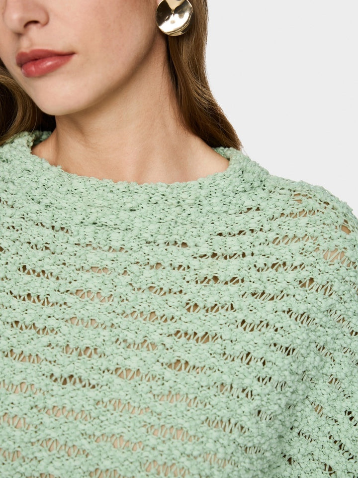 Marc Cain Oversized trui Knitted Germany – Groen-42% polyamide, 34% katoen, 24% biologisch katoen-DAMES TRUIEN & VESTEN-G