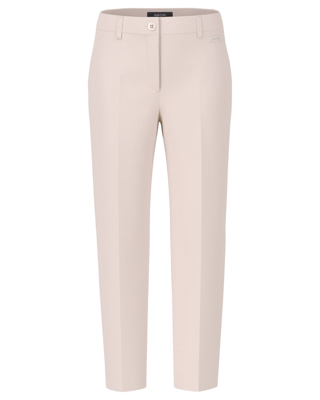 Marc Cain Pantalon Fordon – Light Desert Taupe-71% polyester, 22% viscose. 7% elasthaan -DAMES BROEKEN-Roze