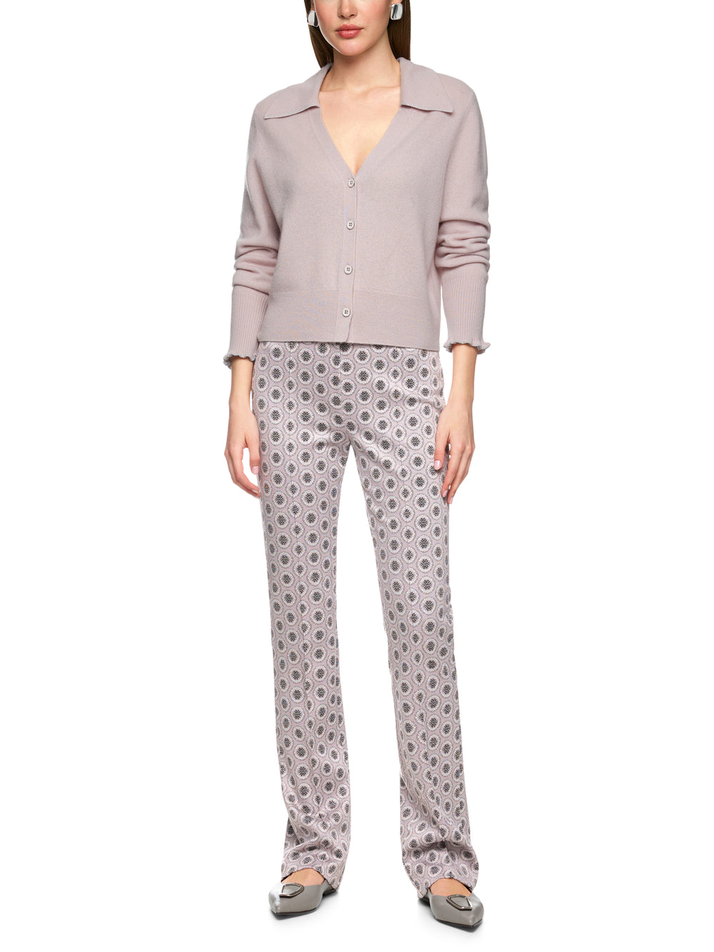 Marc Cain Pantalon Frederica – Roze-44% viscose, 29% polyamide, 24% polyester, 3% elasthaan-DAMES BROEKEN-Roze
