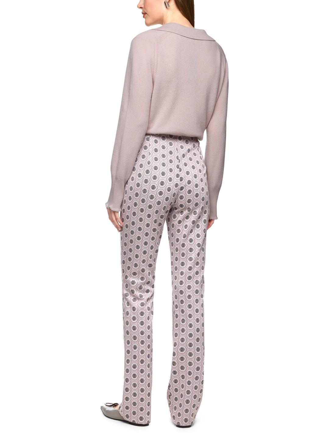 Marc Cain Pantalon Frederica – Roze-44% viscose, 29% polyamide, 24% polyester, 3% elasthaan-DAMES BROEKEN-Roze