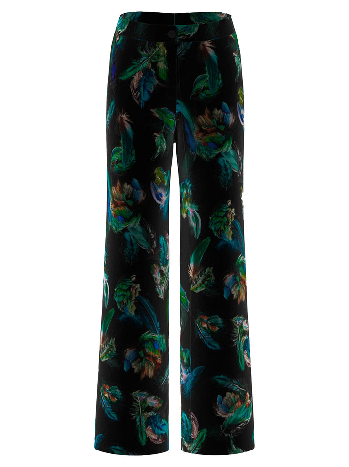 Marc Cain Pantalon – Groen-80% viscose, 20% polyamide-DAMES BROEKEN-Groen