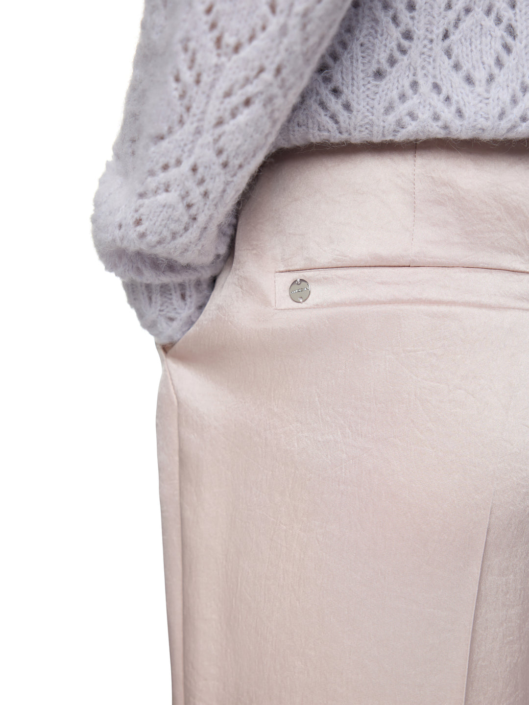 Marc Cain Pantalon – Roze-86% tri acetaat, 14% polyester-DAMES BROEKEN-Roze