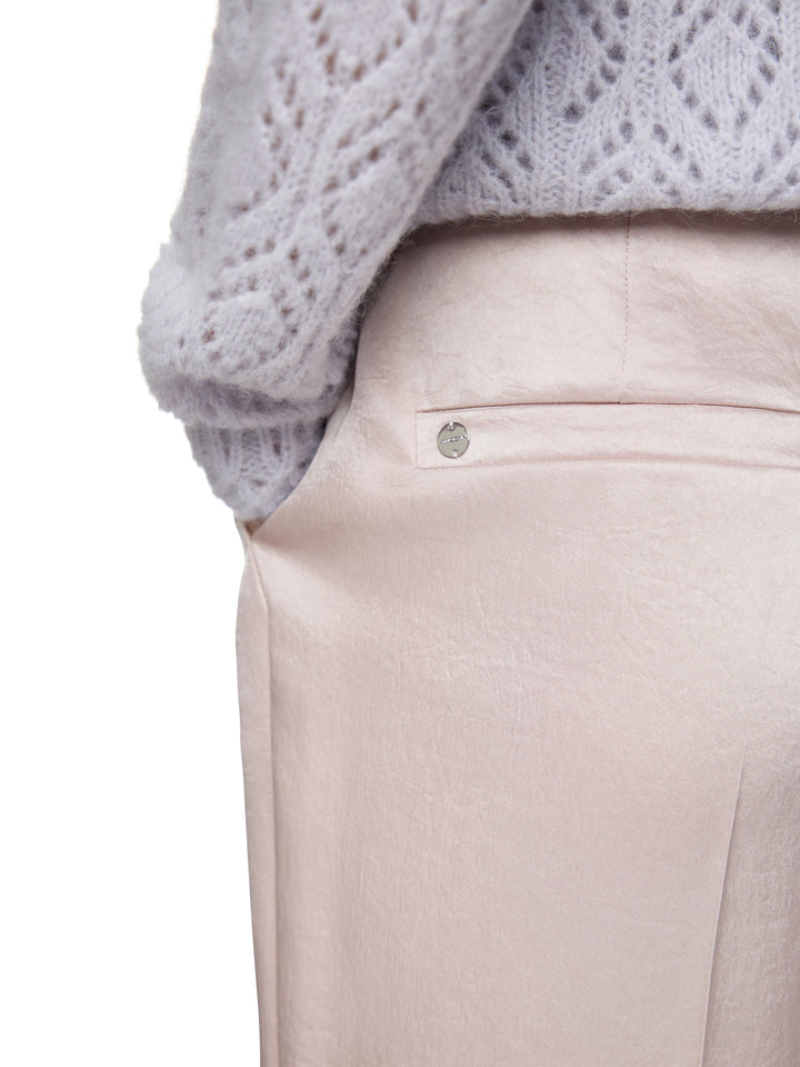 Marc Cain Pantalon – Roze-86% tri acetaat, 14% polyester-DAMES BROEKEN-Roze