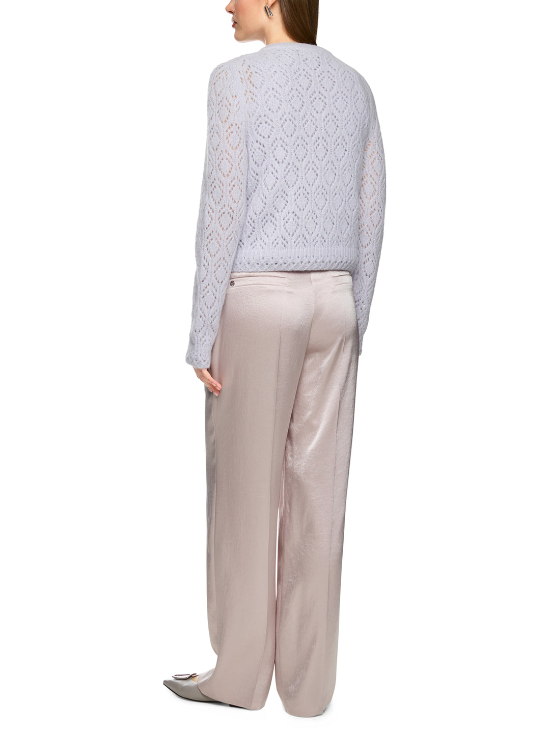 Marc Cain Pantalon – Roze-86% tri acetaat, 14% polyester-DAMES BROEKEN-Roze