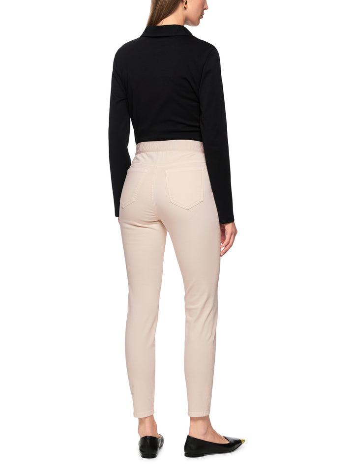 Marc Cain Pants – Beige Pantalon-85% katoen, 11% elastomultiest, 4% elastaan-DAMES BROEKEN-Beige
