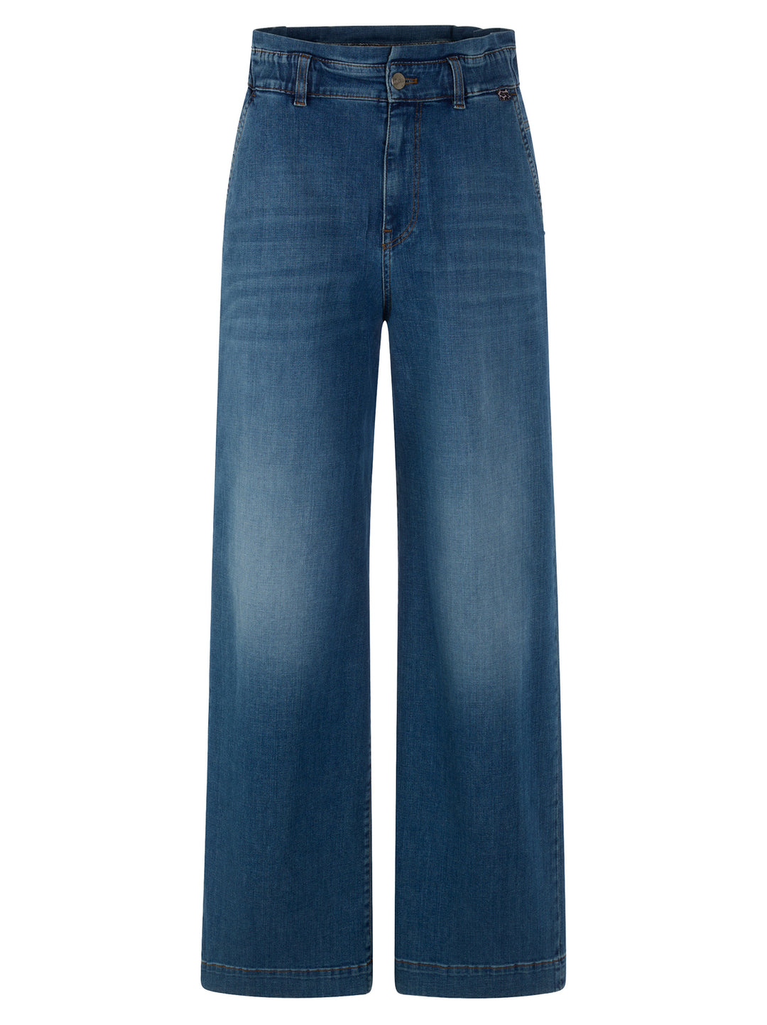 Marc Cain Pants – Jeans Blauw-98% katoen, 2% elastaan-DAMES BROEKEN-Blauw