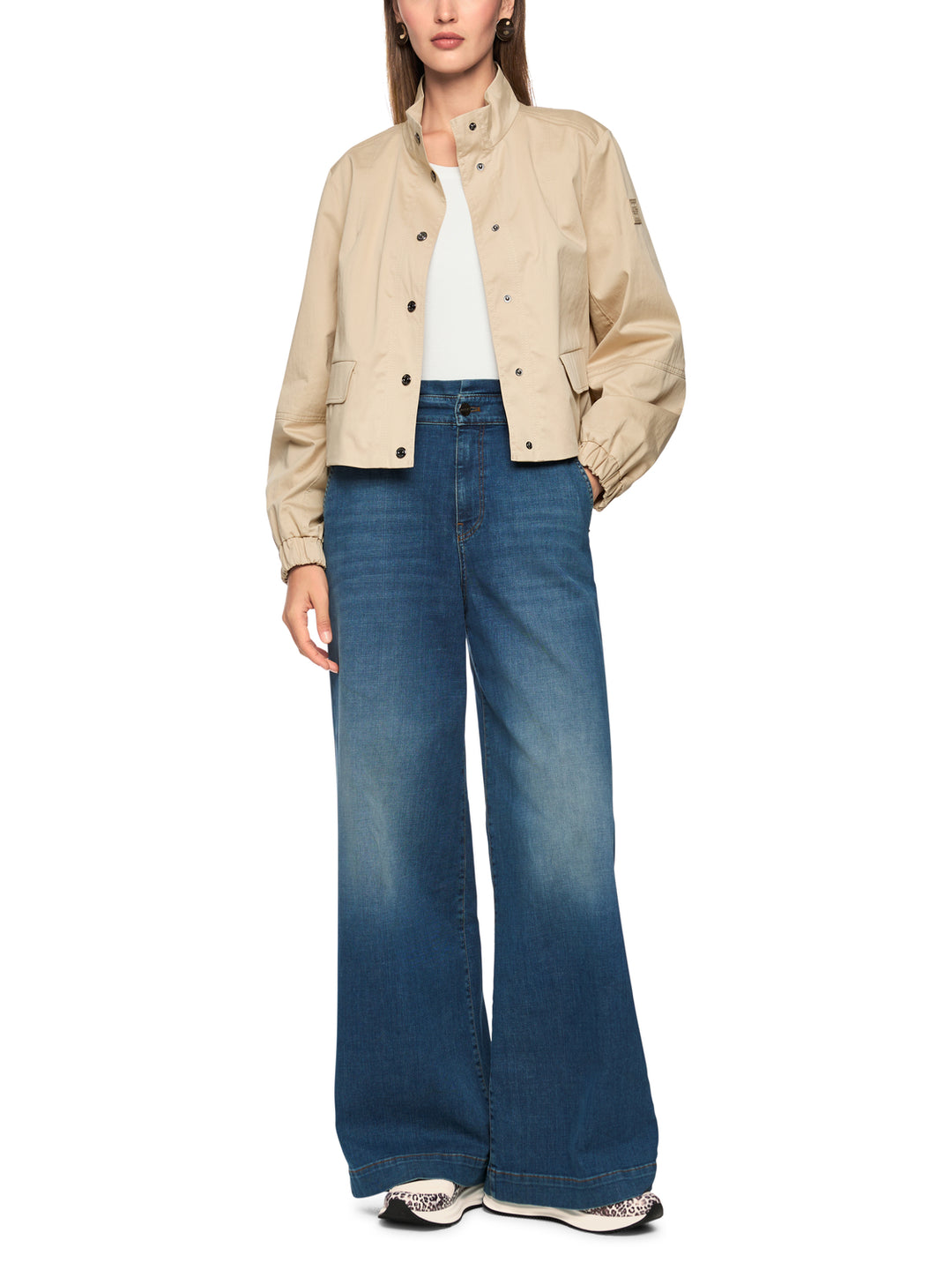 Marc Cain Pants – Jeans Blauw-98% katoen, 2% elastaan-DAMES BROEKEN-Blauw