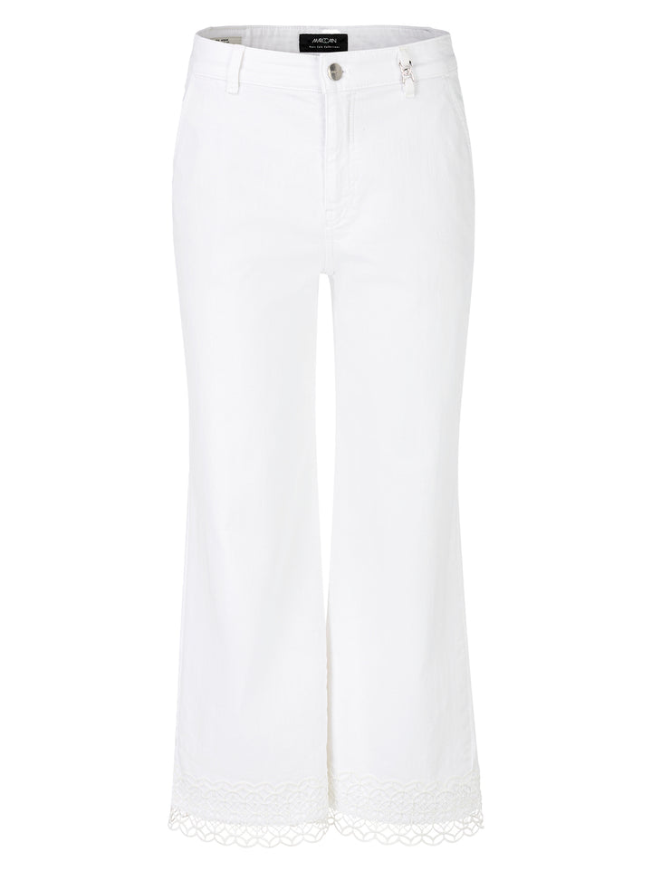 Marc Cain Rethink Together” jeans model WIGAN-70% katoen (regeneratief), 20% katoen, 8% elastomultiester, 2% elastaan-DAM