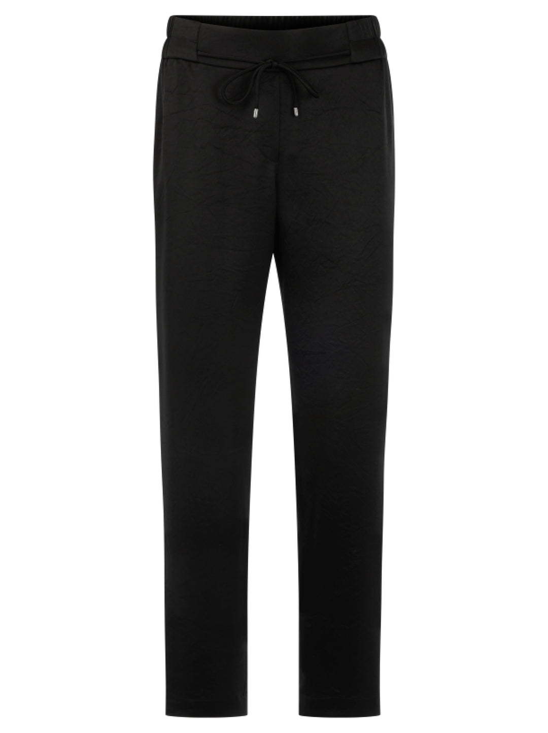 Marc Cain RHODOS Pantalon – Zwart-82% acetaat, 18% polyester-DAMES BROEKEN-Zwart