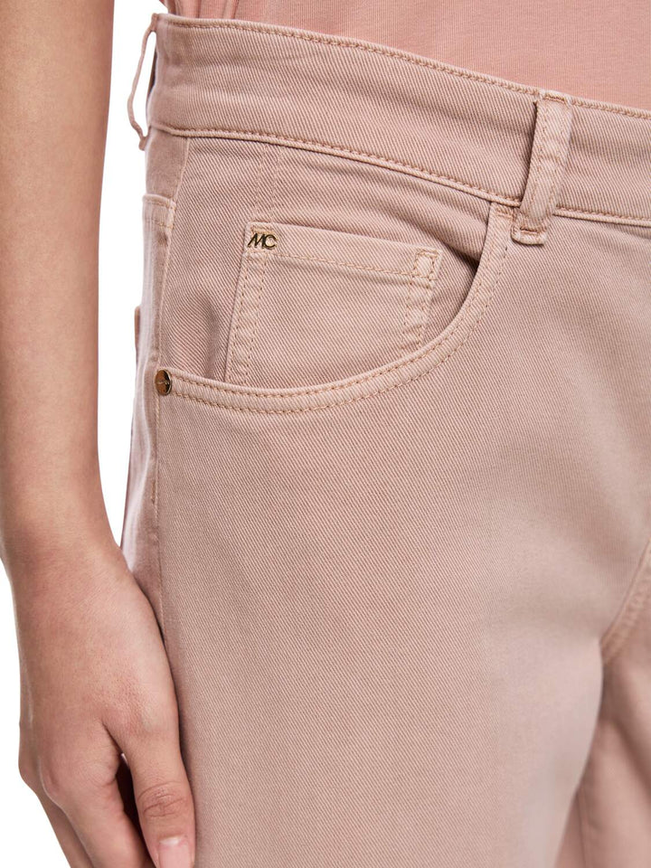 Marc Cain ROHA relaxed fit jeans – Bruin-98% katoen, 2% elastaan-DAMES BROEKEN-Bruin