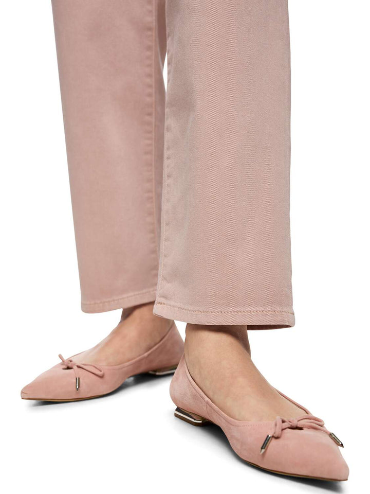 Marc Cain ROHA relaxed fit jeans – Bruin-98% katoen, 2% elastaan-DAMES BROEKEN-Bruin