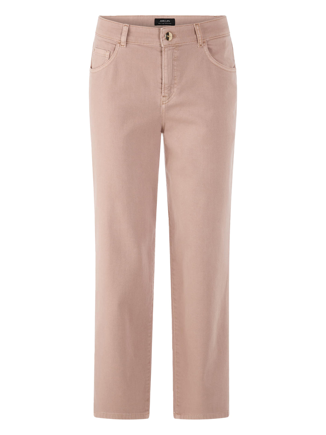 Marc Cain ROHA relaxed fit jeans – Bruin-98% katoen, 2% elastaan-DAMES BROEKEN-Bruin