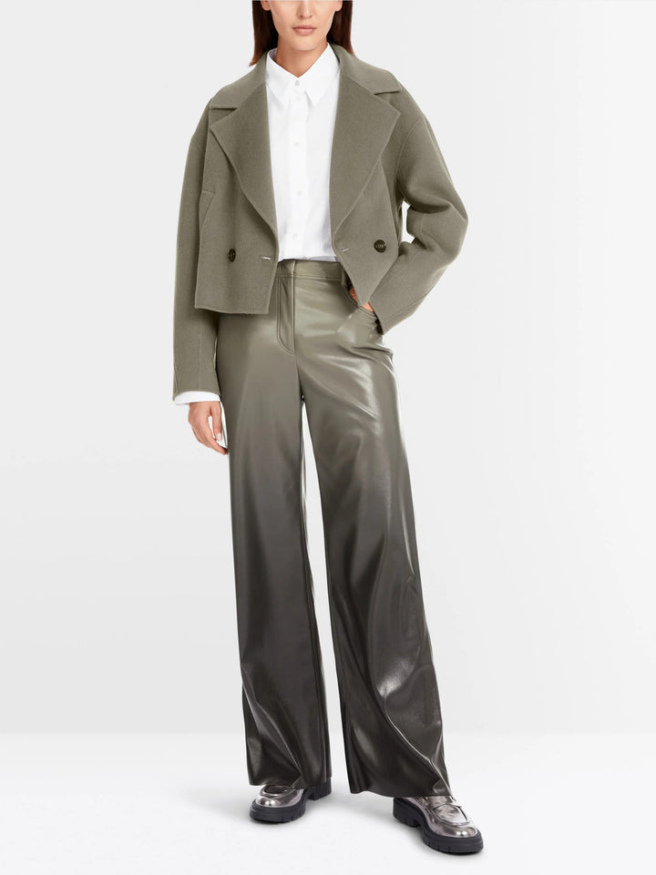 Marc Cain Shirt blouse met wikkeleffect-100% katoen-DAMES TOPS & BLOUSES-Wit