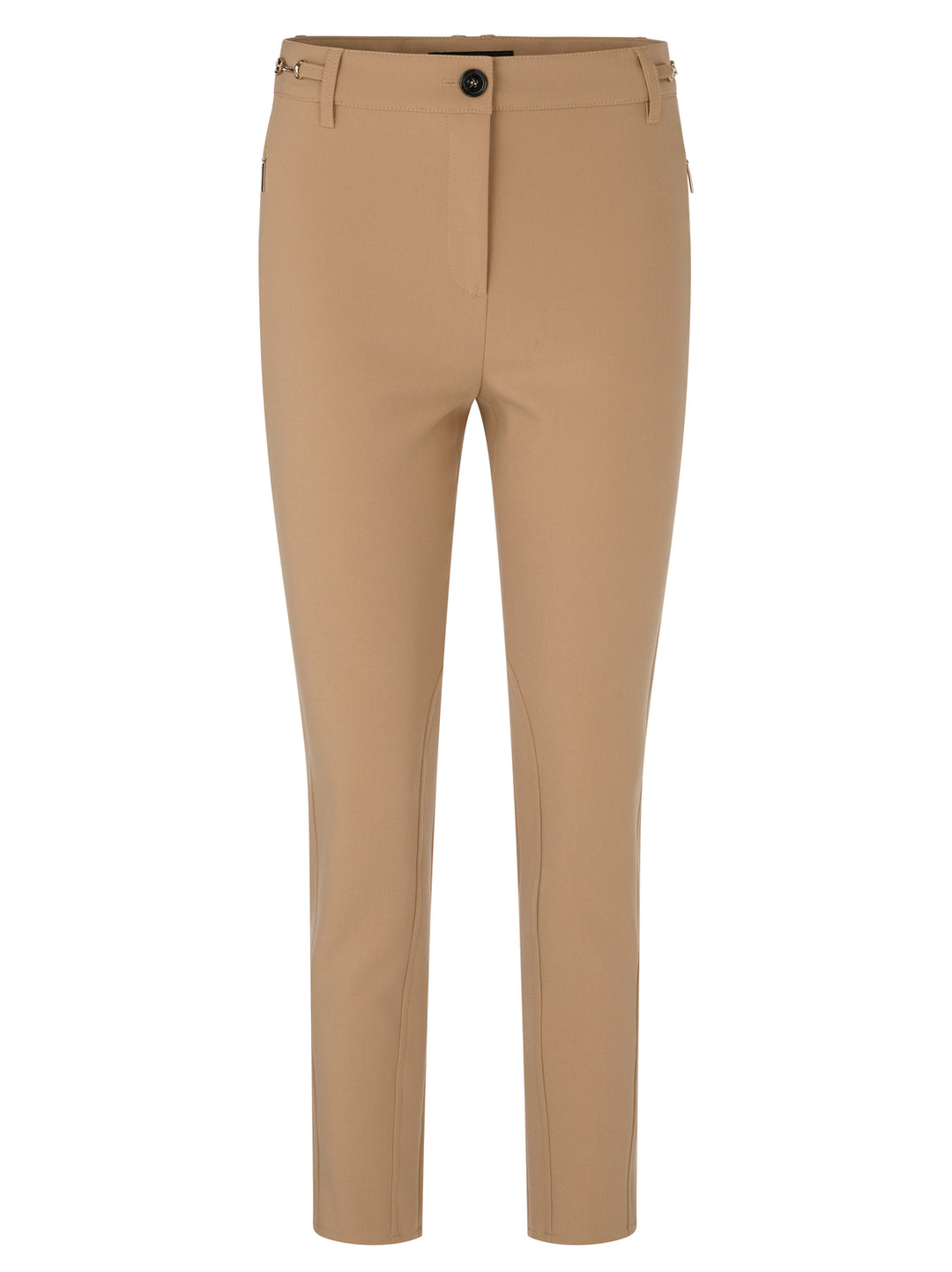 Marc Cain SILEA Pantalon – Bruin-75% polyester, 20% viscose, 5% elastaan-DAMES BROEKEN-Bruin