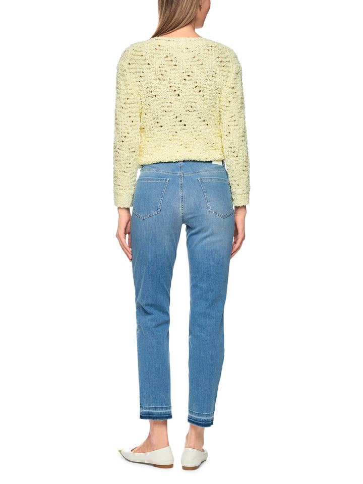 Marc Cain – SILEA Slim Fit Jeans-78% katoen, 20% polyester, 2% elastaan-DAMES BROEKEN-Blauw