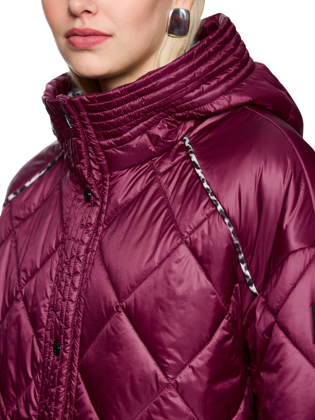 Marc Cain sportief jack – Rood-100% polyester-DAMES JASSEN & JACKS-Rood