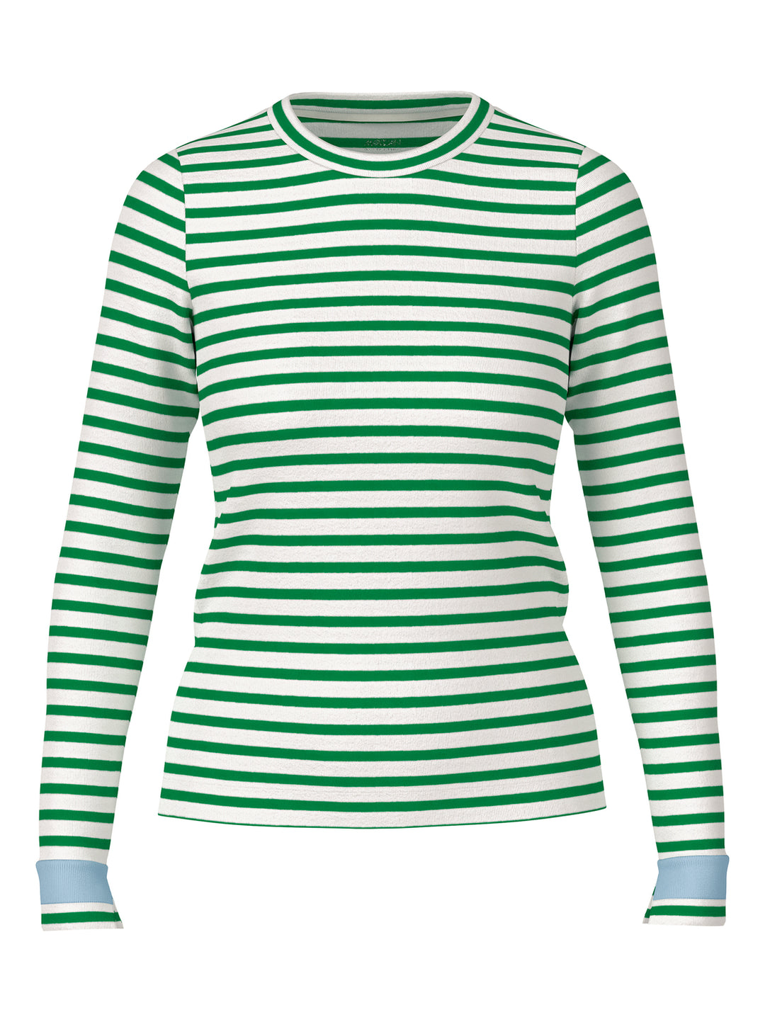 Marc Cain Sportief T‑Shirt Korte Mouw – Groen-94% katoen, 6% elastaan-DAMES TOPS & BLOUSES-Groen
