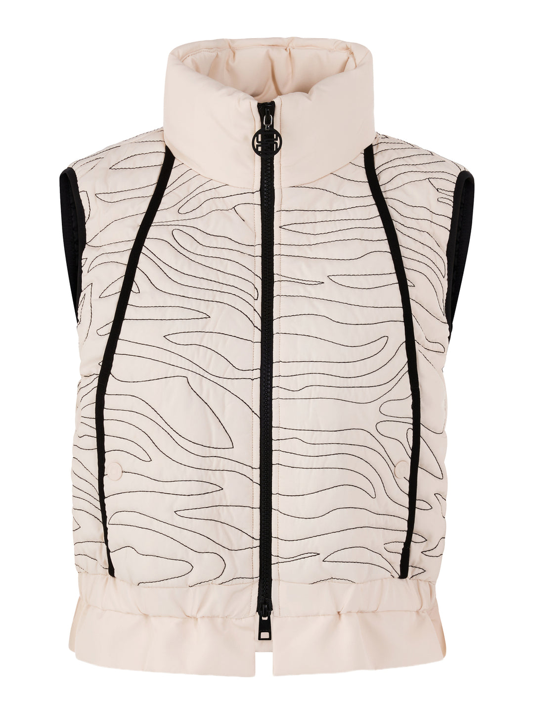 Marc Cain Sports – Beige Bodywarmer-100% polyester-DAMES JASSEN & JACKS-Beige