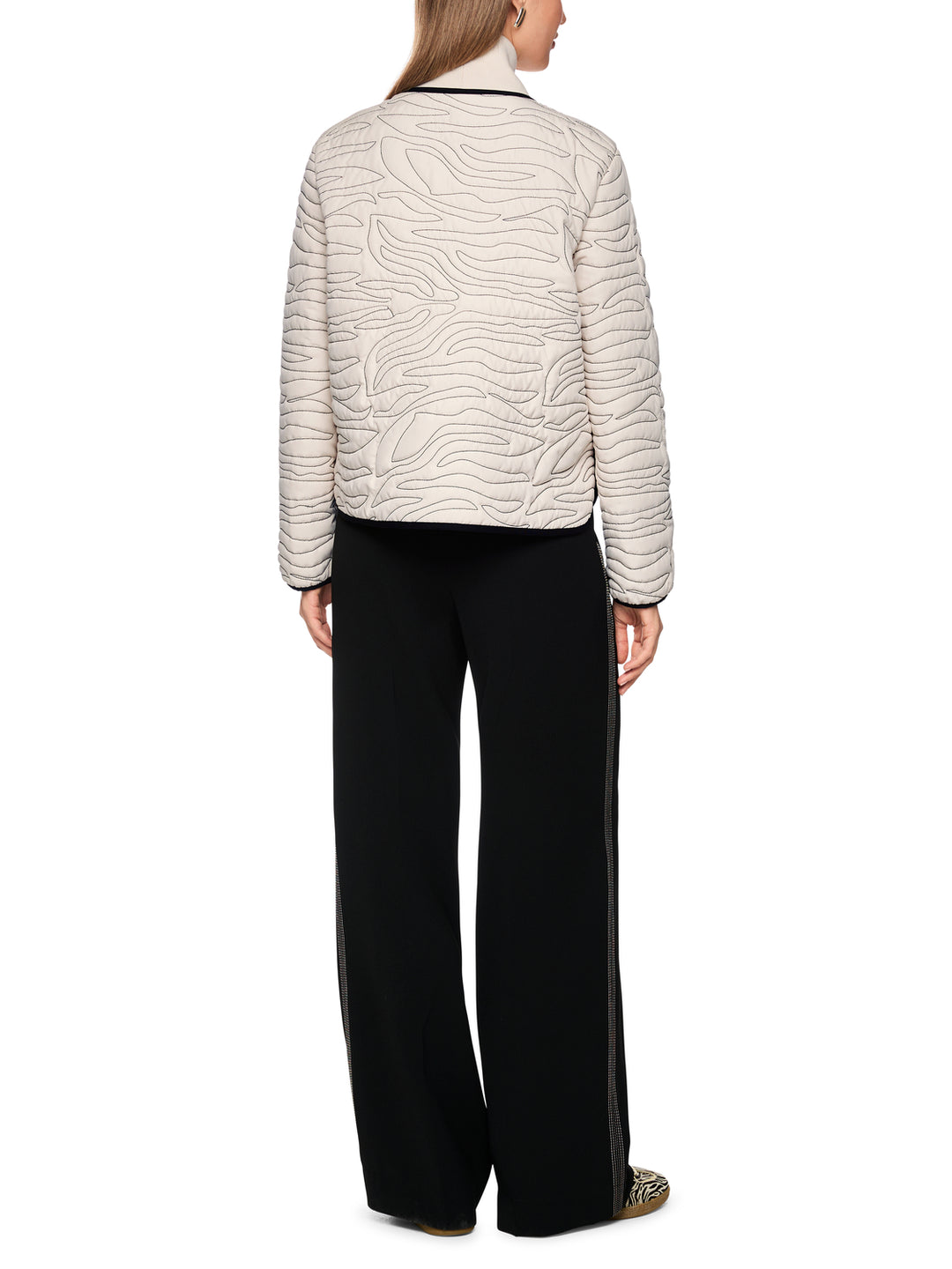 Marc Cain Sports – Beige Sportief Jack-100% polyester-DAMES JASSEN & JACKS-Beige