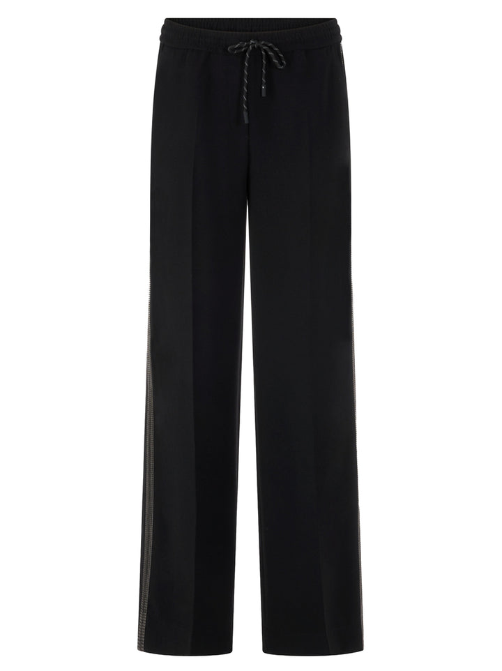 Marc Cain Sports Pantalon Welkom – Zwart-100% polyester-DAMES BROEKEN-Zwart