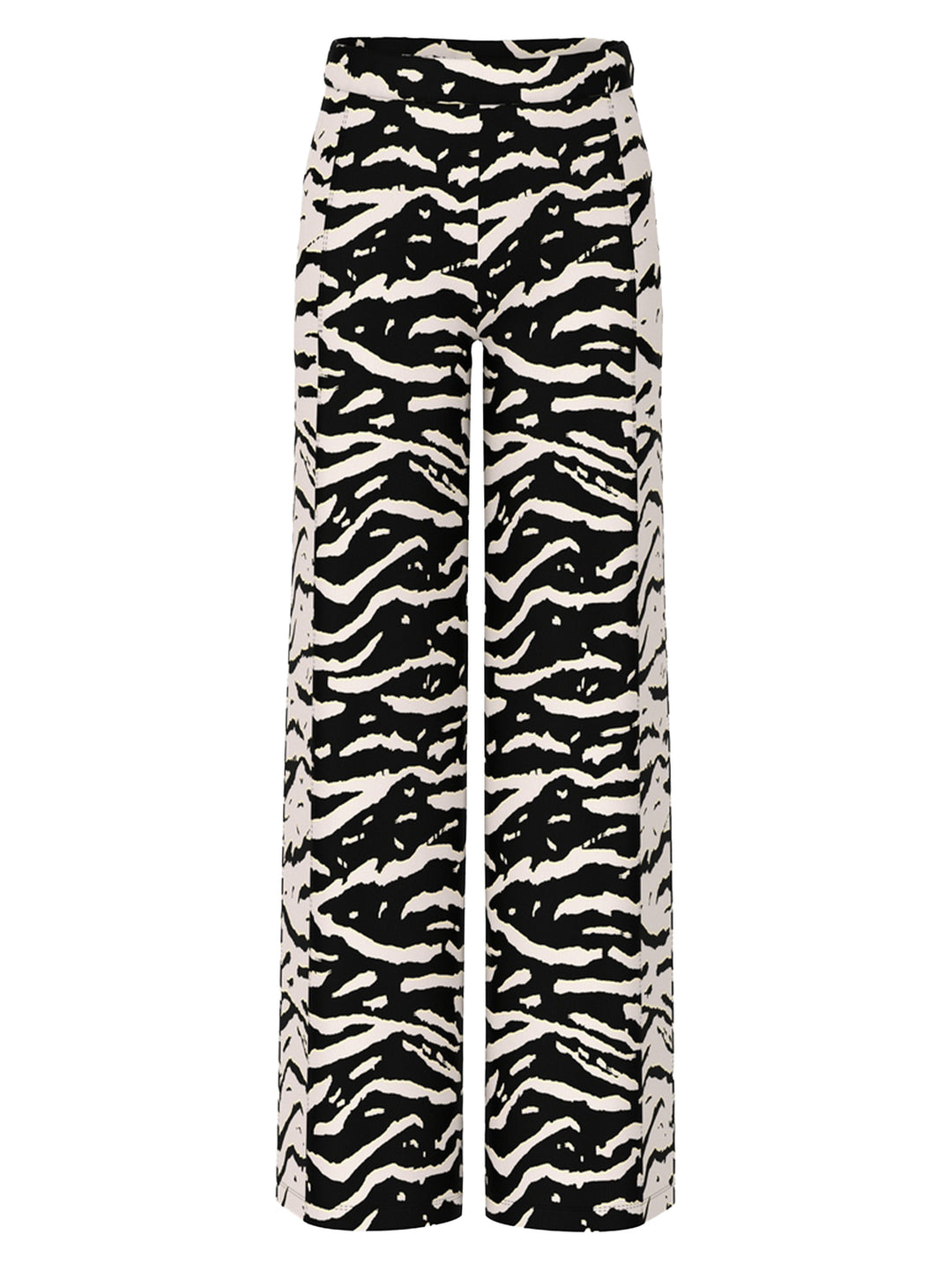 Marc Cain Sports Pantalon Welkom – Zwart-92% polyester, 8% elastaan-DAMES BROEKEN-Zwart