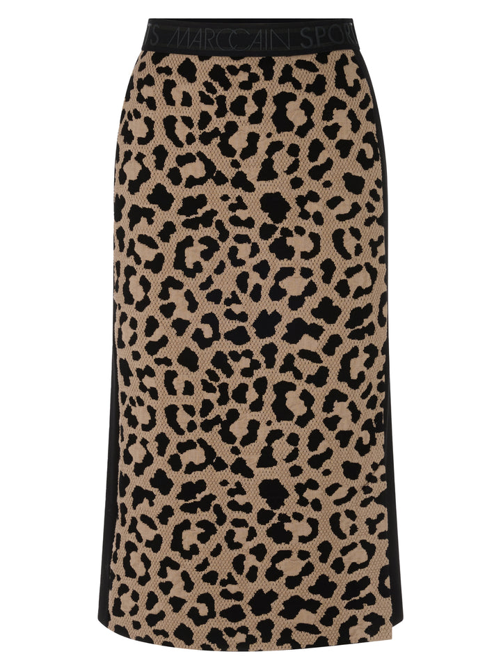 Marc Cain Sports Rok – Zwart-47% polyamide, 44% viscose, 9% elastaan-DAMES ROKKEN-Zwart