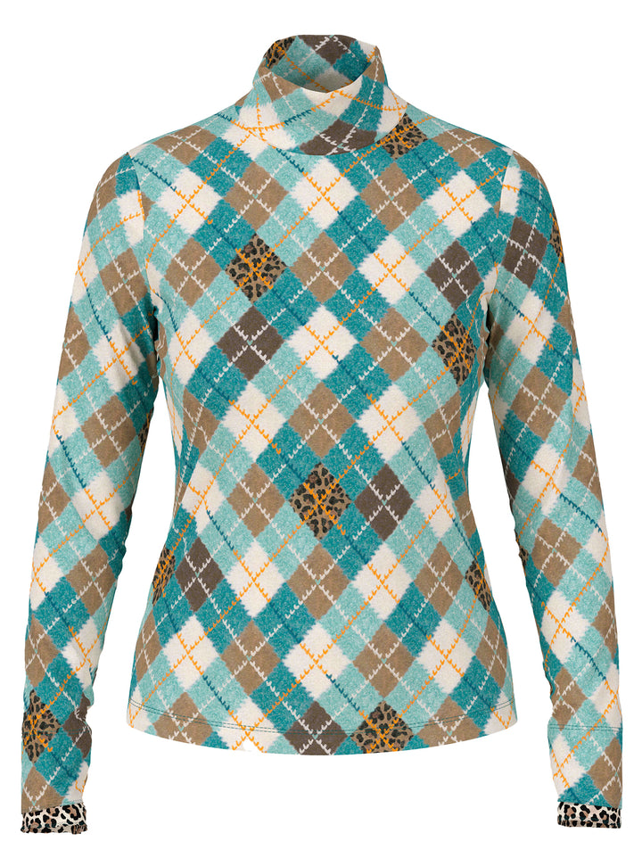 Marc Cain Sports Soft Knit Long Sleeve Top – Groen-84% polyamide, 16% elastaan-DAMES TOPS & BLOUSES-Groen