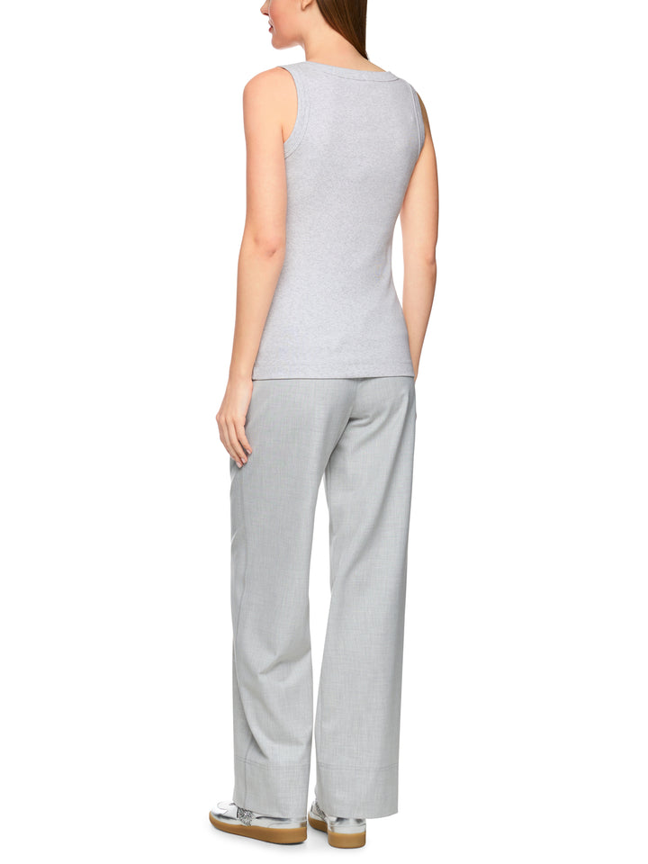 Marc Cain Sports Top – Grijs-94% katoen, 6% elasthaan-DAMES TOPS & BLOUSES-Grijs