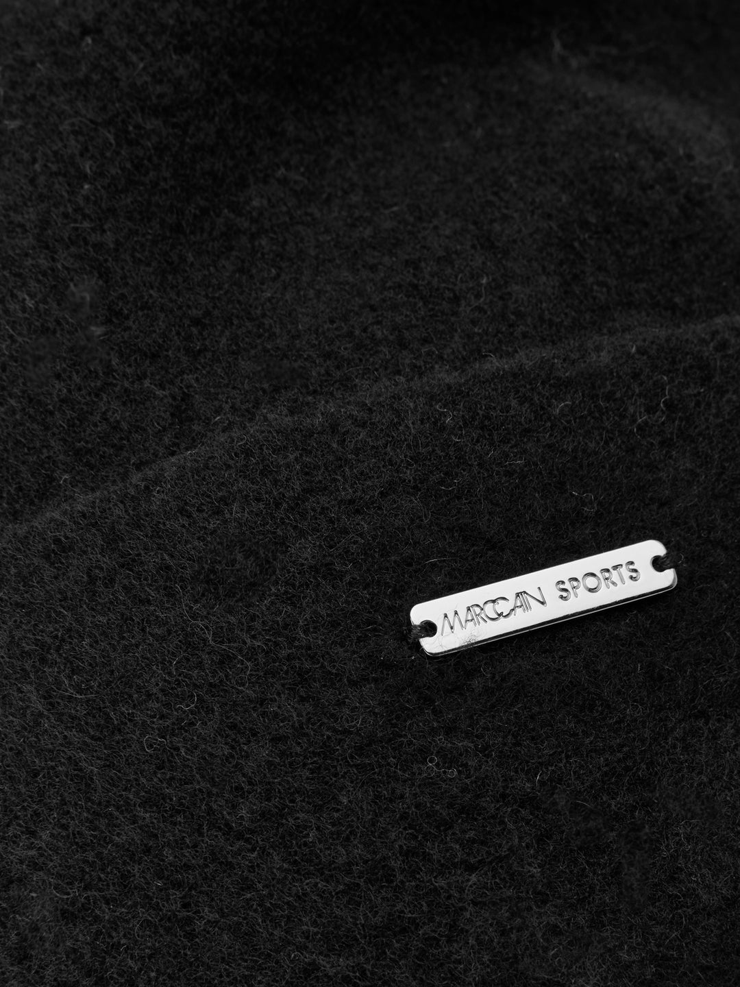 Marc Cain Sports Wool Hat – Zwart-100% wol-DAMES ACCESSOIRES-Zwart