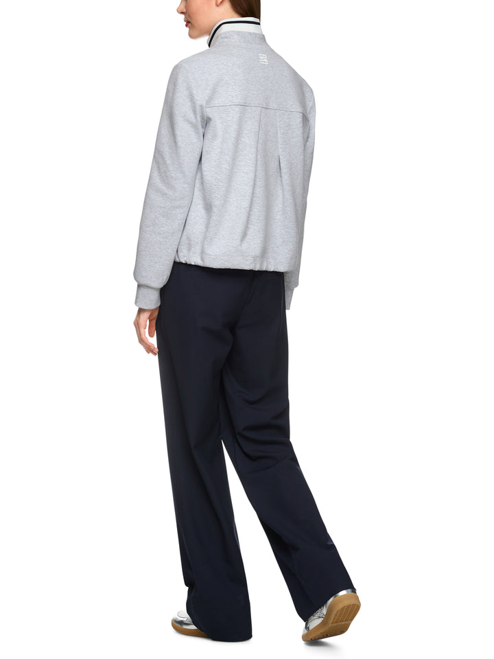 Marc Cain Sports zip‑jack – Grijs-82% katoen, 14% polyester, 4% elasthaan-DAMES JASSEN & JACKS-Grijs