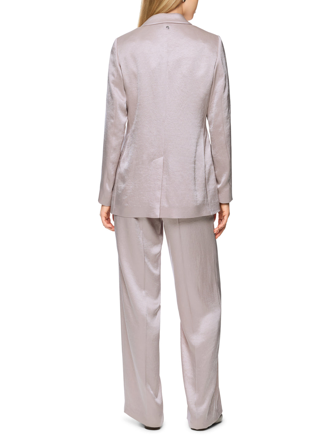 Marc Cain Sweat Blazer Lange Mouw – Roze-86% triacetate, 14% polyester -DAMES BLAZERS & GILETS-Roze