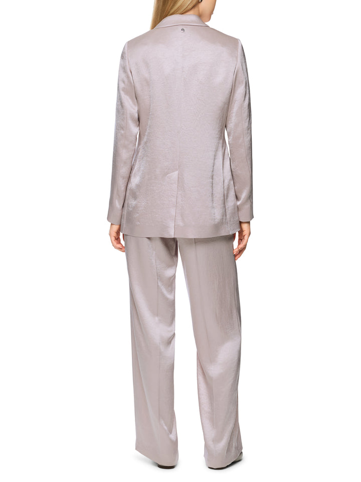 Marc Cain Sweat Blazer Lange Mouw – Roze-86% triacetate, 14% polyester -DAMES BLAZERS & GILETS-Roze