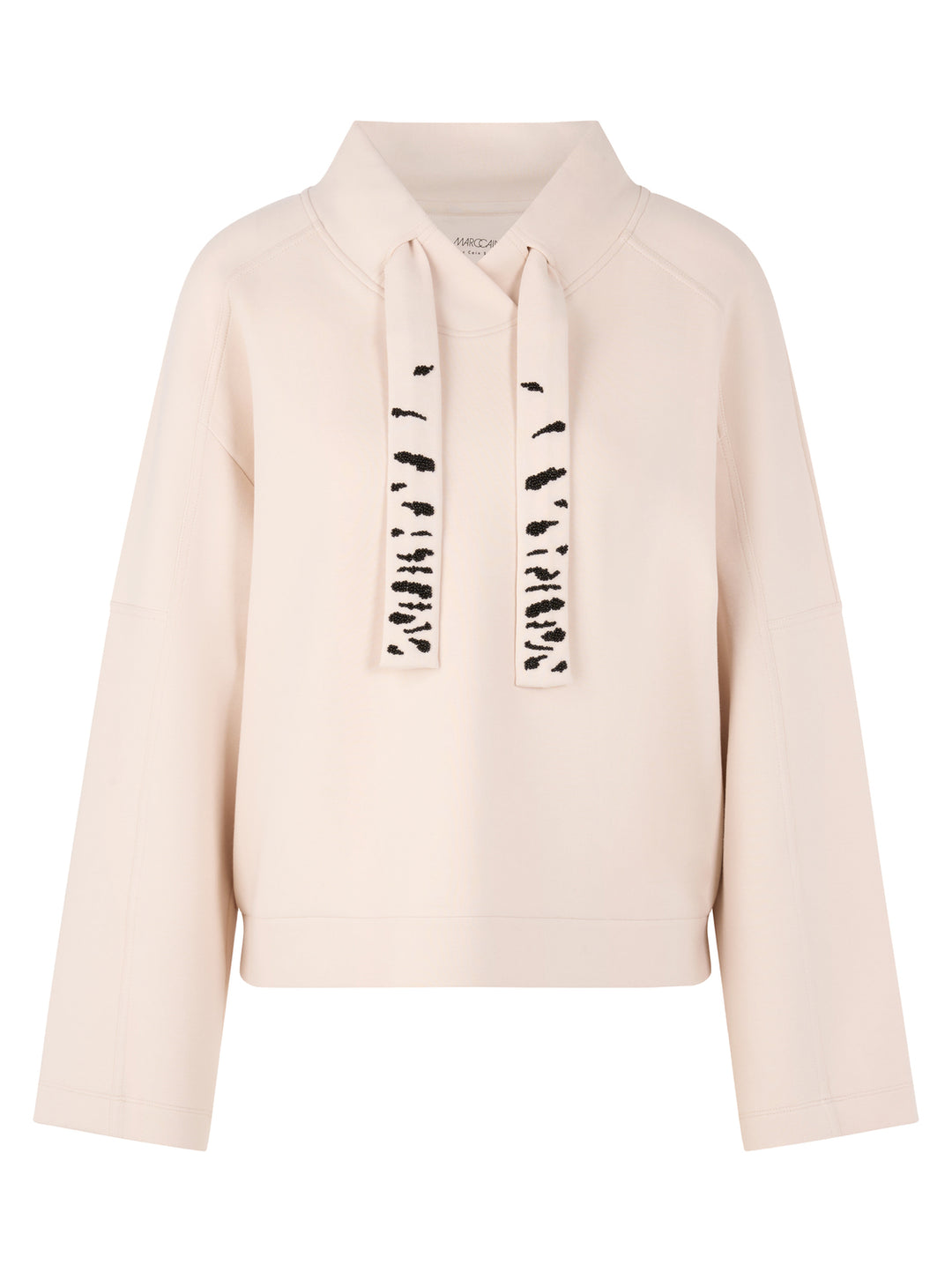 Marc Cain Sweater – Beige-88% katoen, 8% polyester, 4% elastaan-DAMES TRUIEN & VESTEN-Beige