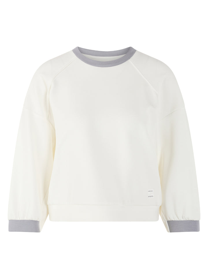 Marc Cain sweater – Wit-47% polyamide, 44% viscose, 9% elastaan-DAMES TRUIEN & VESTEN-Wit