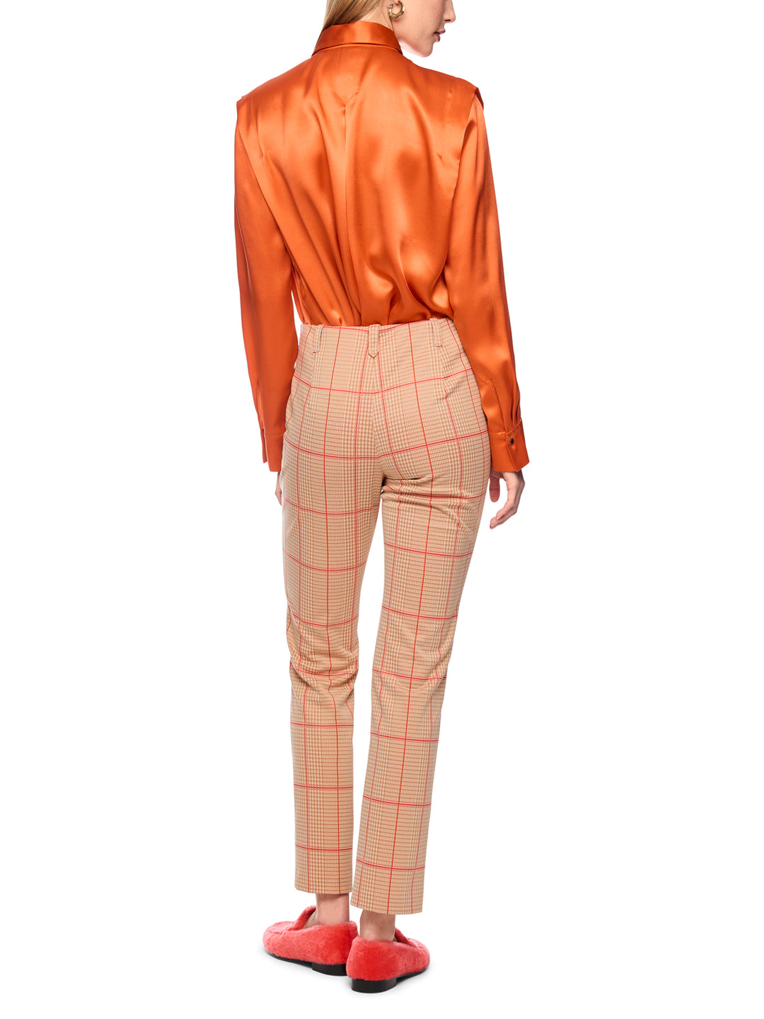 Marc Cain SYDNEY Pantalon – Bruin-57% polyester, 36% polyamide, 7% elastaan-DAMES BROEKEN-Bruin