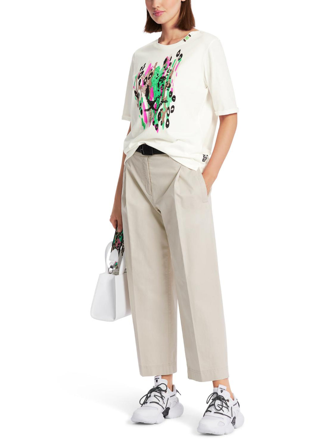 Marc Cain T-shirt-100% katoen-DAMES TOPS & BLOUSES-Wit