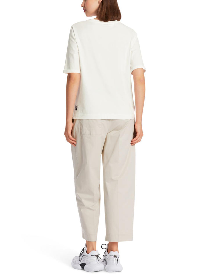 Marc Cain T-shirt-100% katoen-DAMES TOPS & BLOUSES-Wit