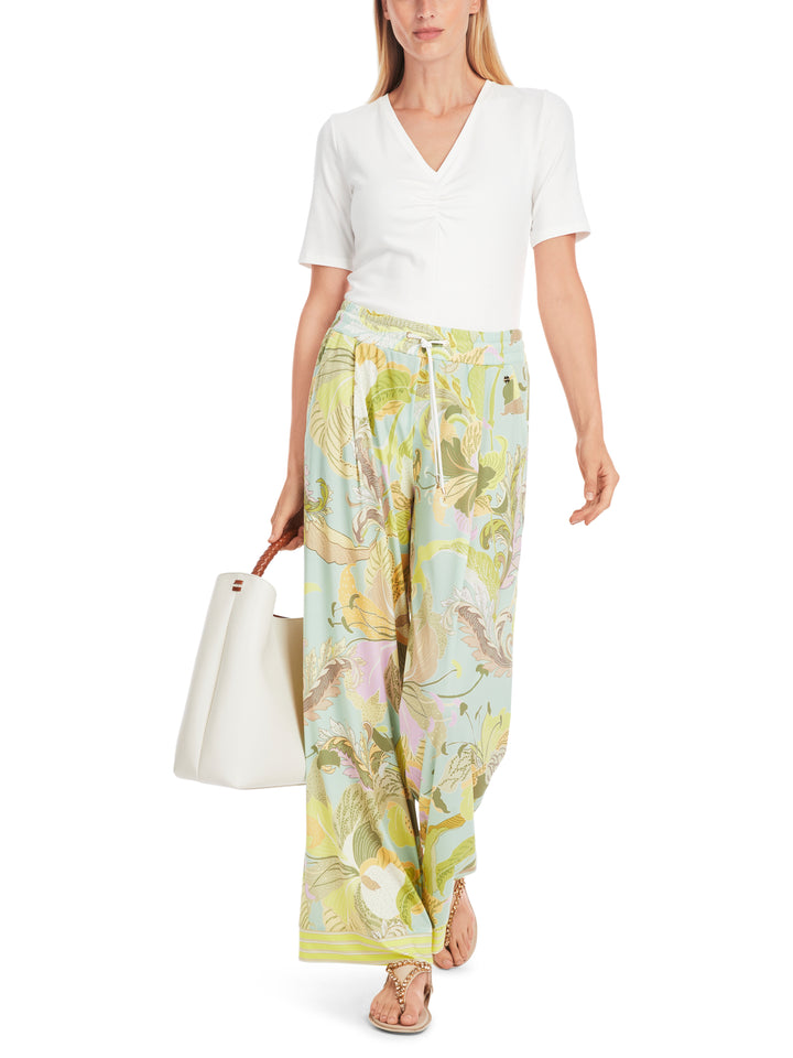 Marc Cain T-shirt -92% katoen, 8% elastaan-DAMES TOPS & BLOUSES-Wit